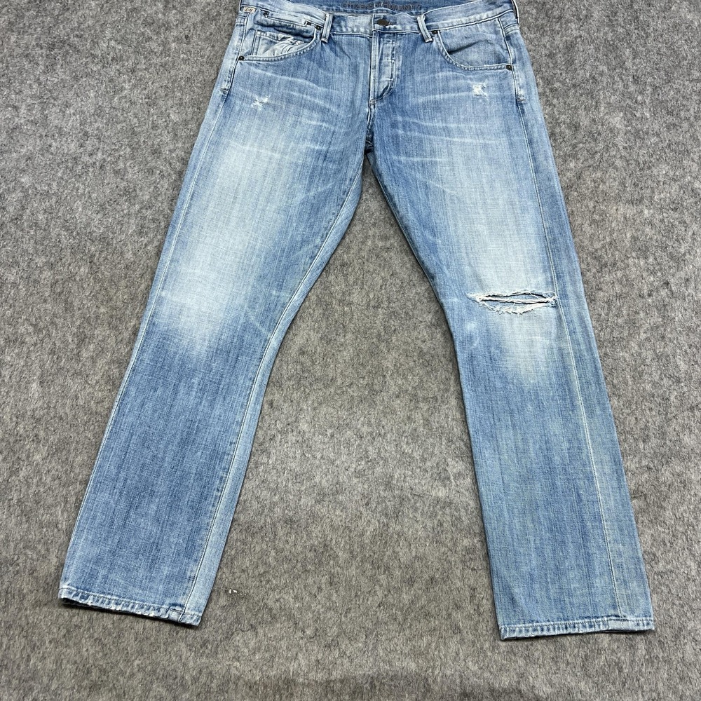 Citizens Of Humanity Emerson Jeans Womens 28 Blue Slim Boyfriend Distressed - Picture 10 of 16